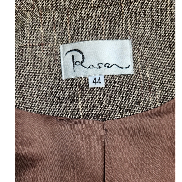 Vintage dress jacket blazer silk blend euro size 44 - Picture 11 of 14